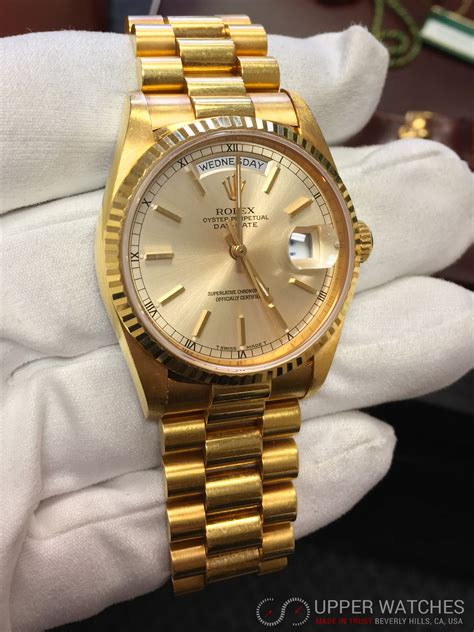 rolex gold silver day date|38mm rolex day date.